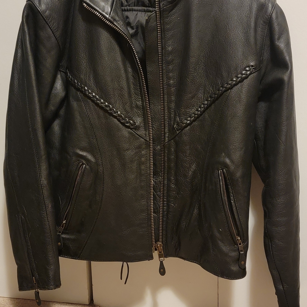 Women's Black Leather Jacket